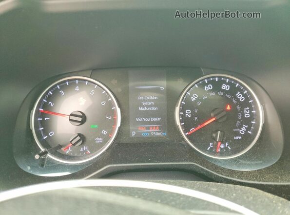 2T3P1RFV9LW089621 2020 TOYOTA RAV4 Silver ხელსაწყოთა პანელის ხედი