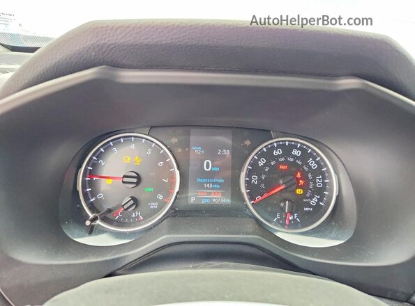 2T3P1RFV9MW140181 2021 TOYOTA RAV4 Blue ხელსაწყოთა პანელის ხედი