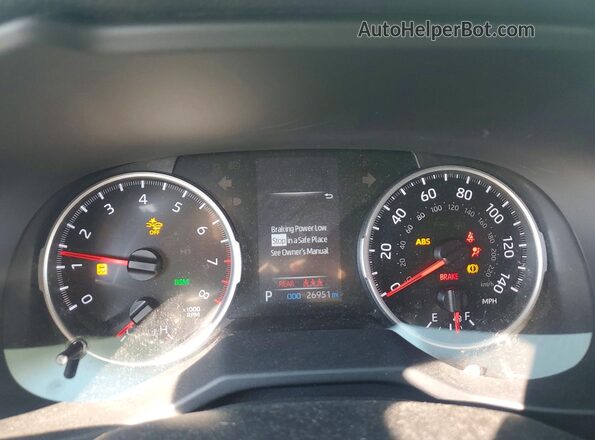 2T3P1RFV9NW327938 2022 TOYOTA RAV4 Green Widok zestawu wskaźników