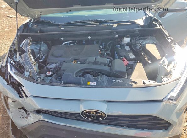 2T3P1RFV9NW327938 2022 TOYOTA RAV4 Green Widok komory silnika