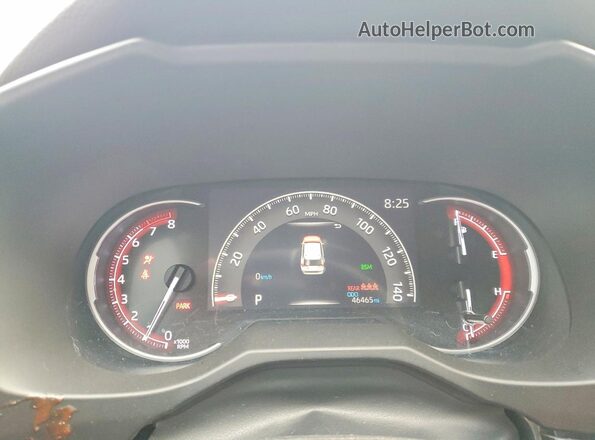 2T3P1RFV9PW360991 2023 TOYOTA RAV4 White Instrument cluster view