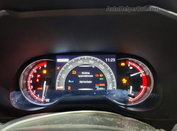 2T3P1RFV9RC476373 2024 TOYOTA RAV4 White Вид щитка приладів