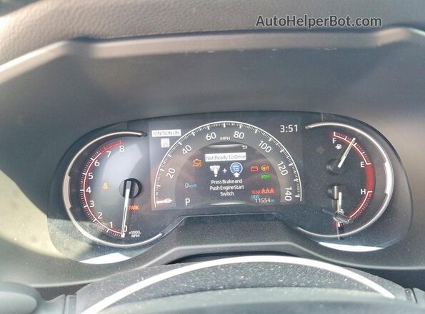 2T3P1RFV9SW633680 2025 TOYOTA RAV4 Burgundy Instrument cluster view