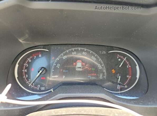 2T3P1RFVXSW634482 2025 TOYOTA RAV4 Blue Instrument cluster view