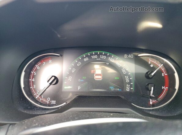 2T3R1RFV4RC466133 2024 TOYOTA RAV4 Black Widok zestawu wskaźników