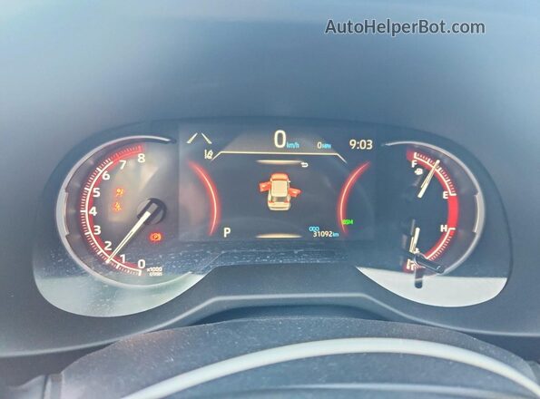 2T3R1RFV5RC485046 2024 TOYOTA RAV4 Gray Սարքավորումների վահանակի տեսք