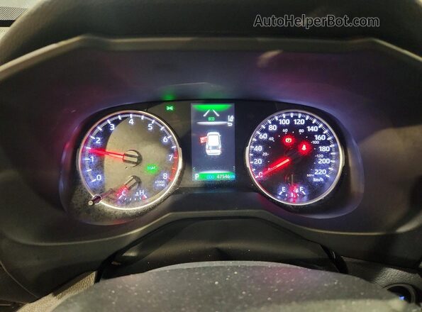2T3R1RFV7NC281598 2022 TOYOTA RAV4 Gray ხელსაწყოთა პანელის ხედი