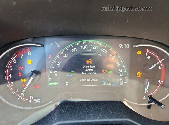 2T3R1RFV9PW360031 2023 TOYOTA RAV4 Blue Սարքավորումների վահանակի տեսք