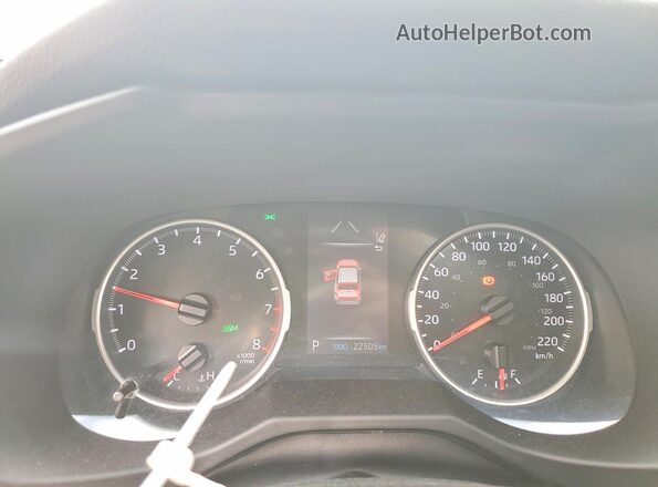 2T3R1RFVXMC244530 2021 TOYOTA RAV4 White Instrument cluster view