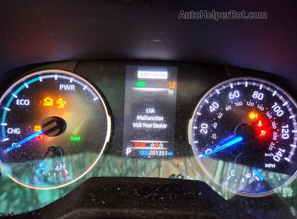 2T3R6RFV3MW011721 2021 TOYOTA RAV4 Белый Вид щитка приборов
