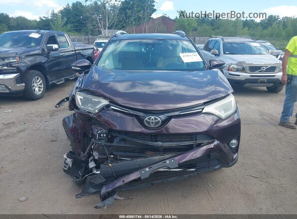 2T3RFREV0GW415422 2016 TOYOTA RAV4 Burgundy Սարքավորումների վահանակի տեսք