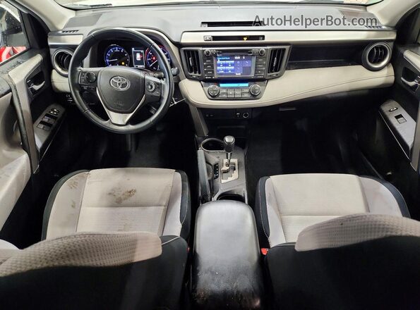 2T3RFREV0GW481310 2016 TOYOTA RAV4 Белый Вид панели приборов