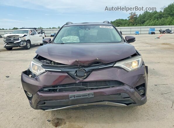 2T3RFREV0HW552460 2017 TOYOTA RAV4 Purple წინა ხედი