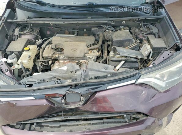 2T3RFREV0HW552460 2017 TOYOTA RAV4 Purple ძრავის განყოფილების ხედი