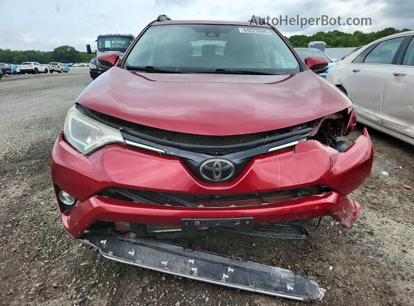 2T3RFREV0JW804584 2018 TOYOTA RAV4 Red Դիմացի տեսք