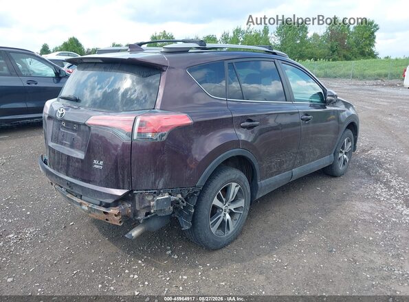 2T3RFREV1JW778111 2018 TOYOTA RAV4 Purple Задня права чверть