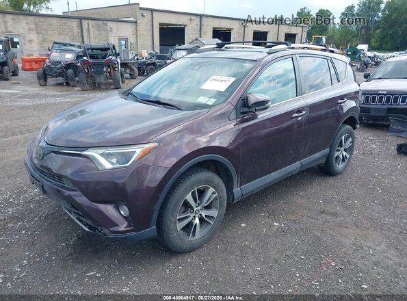 2T3RFREV1JW778111 2018 TOYOTA RAV4 Purple Передня ліва чверть