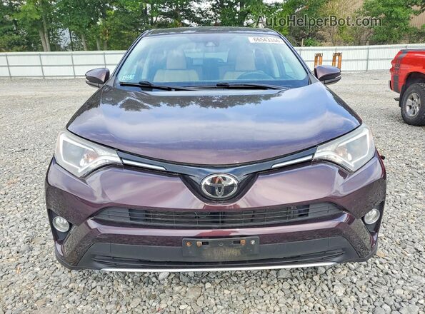 2T3RFREV3HW567874 2017 TOYOTA RAV4 Burgundy Սարքավորումների վահանակի տեսք