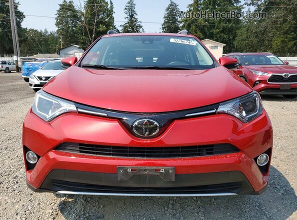 2T3RFREV3HW674763 2017 TOYOTA RAV4 Red Widok z przodu