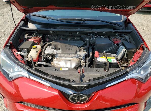 2T3RFREV3HW674763 2017 TOYOTA RAV4 Red Widok komory silnika