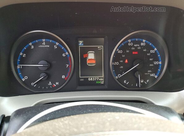 2T3RFREV3HW674763 2017 TOYOTA RAV4 Red Widok zestawu wskaźników
