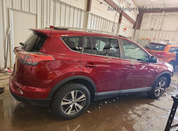 2T3RFREV3JW855500 2018 TOYOTA RAV4 Красный Задняя правая четверть