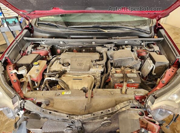 2T3RFREV3JW855500 2018 TOYOTA RAV4 Красный Вид подкапотного пространства