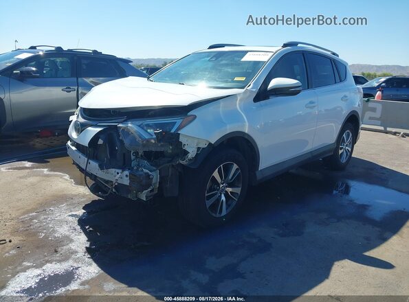 2T3RFREV4HW665506 2017 TOYOTA RAV4 White Առջևի ձախ երեք քառորդ տեսարան