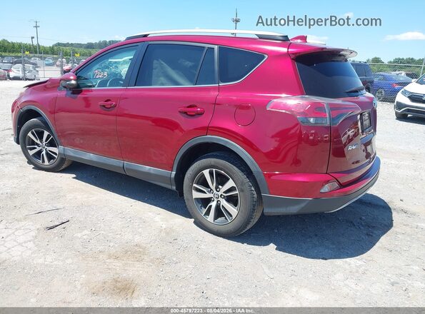 2T3RFREV4JW710997 2018 TOYOTA RAV4 Red უკანა მარცხენა