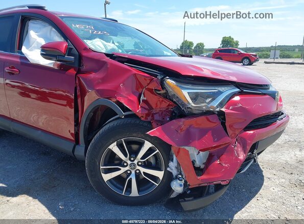 2T3RFREV4JW710997 2018 TOYOTA RAV4 Red წინა ხედი