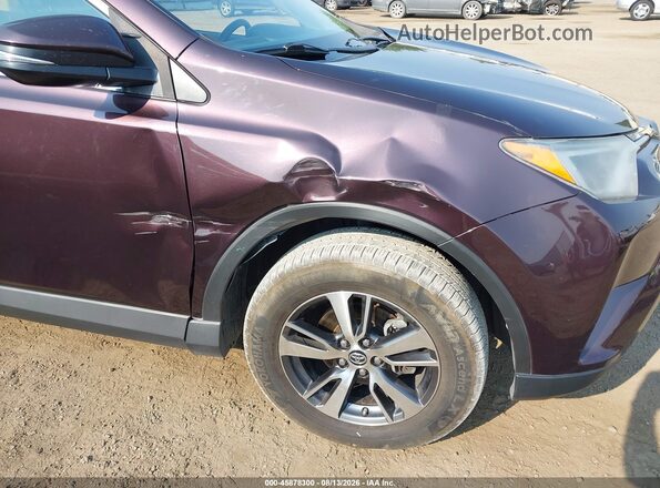 2T3RFREV4JW720672 2018 TOYOTA RAV4 Purple Вид спереду
