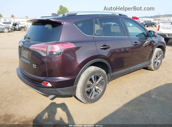 2T3RFREV4JW720672 2018 TOYOTA RAV4 Purple Задня права чверть