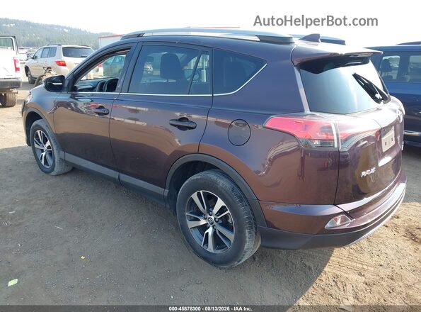 2T3RFREV4JW720672 2018 TOYOTA RAV4 Purple Задня ліва чверть