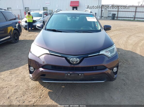 2T3RFREV4JW720672 2018 TOYOTA RAV4 Purple Вид щитка приладів
