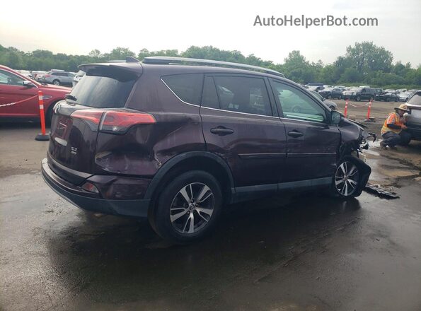 2T3RFREV4JW812817 2018 TOYOTA RAV4 Purple Tył prawy