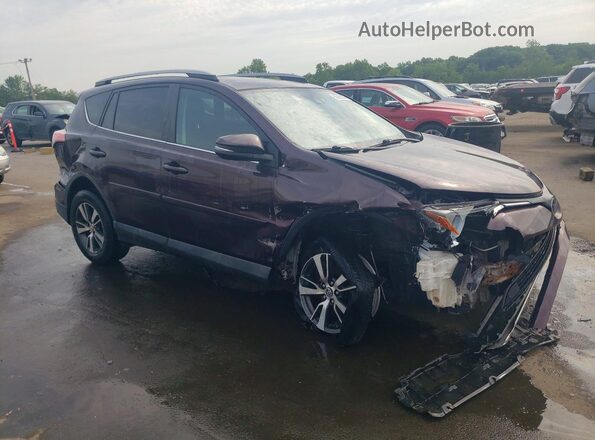 2T3RFREV4JW812817 2018 TOYOTA RAV4 Purple Przód prawy