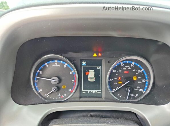 2T3RFREV5GW465040 2016 TOYOTA RAV4 Gray ხელსაწყოთა პანელის ხედი