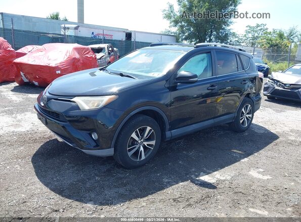 2T3RFREV6HW551586 2017 TOYOTA RAV4 Black Առջևի ձախ երեք քառորդ տեսարան