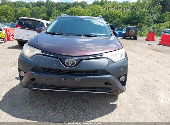 2T3RFREV6HW671095 2017 TOYOTA RAV4 Purple Вид щитка приладів