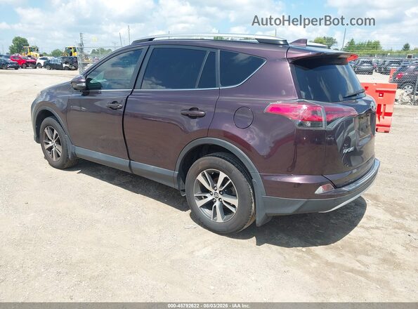 2T3RFREV6HW671095 2017 TOYOTA RAV4 Purple Задня ліва чверть