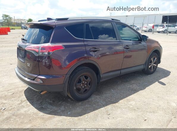 2T3RFREV6HW671095 2017 TOYOTA RAV4 Purple Задня права чверть