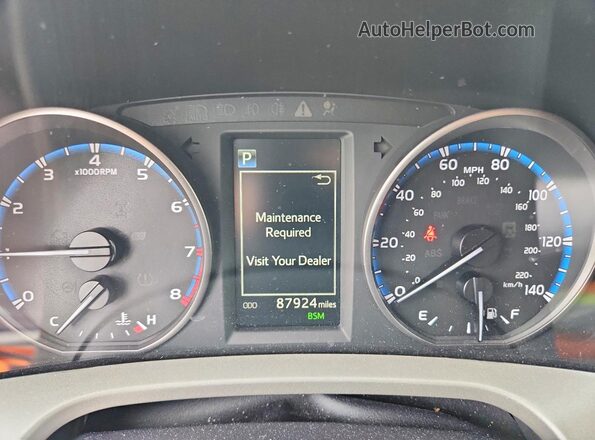 2T3RFREV6JW728059 2018 TOYOTA RAV4 Gray Вид щитка приладів
