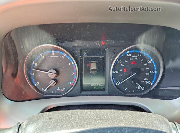 2T3RFREV7JW743623 2018 TOYOTA RAV4 Blue Widok zestawu wskaźników