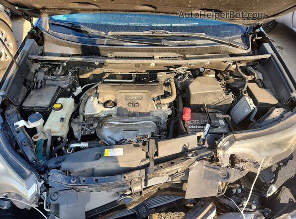 2T3RFREV8GW474198 2016 TOYOTA RAV4 Black Вид задньої частини салону