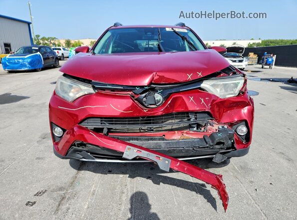 2T3RFREV8JW789364 2018 TOYOTA RAV4 Красный Вид спереди