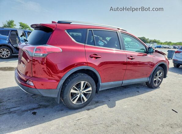 2T3RFREV8JW789364 2018 TOYOTA RAV4 Красный Задняя правая четверть