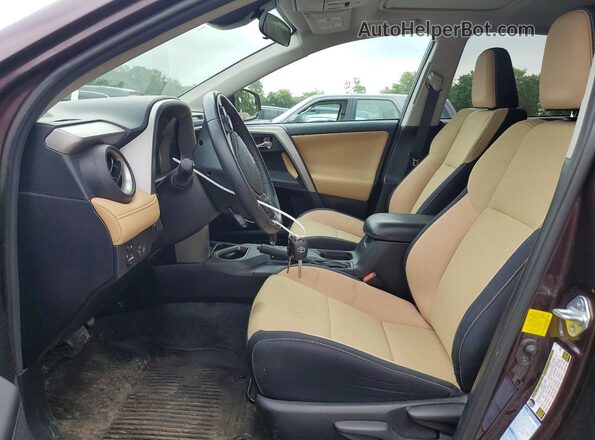 2T3RFREVXHW559769 2017 TOYOTA RAV4 Burgundy Front interior view