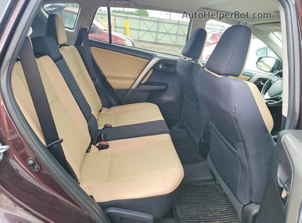 2T3RFREVXHW559769 2017 TOYOTA RAV4 Burgundy Rear interior view