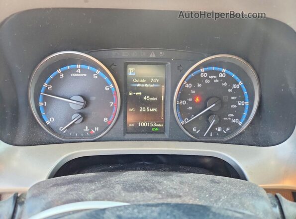 2T3RFREVXJW816533 2018 TOYOTA RAV4 Red Սարքավորումների վահանակի տեսք