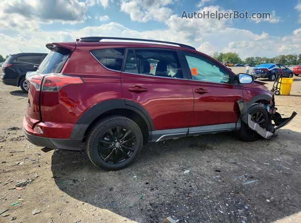 2T3RFREVXJW835972 2018 TOYOTA RAV4 Red Задня права чверть